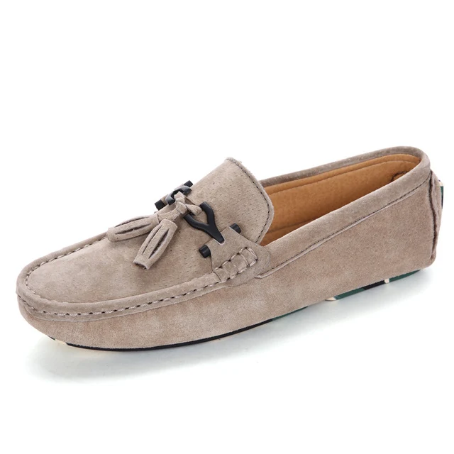 Heren Loafers Suède Leren Zomerschoenen