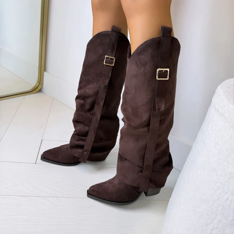 SUEDINE GESP LAARS 7699A - BROWN