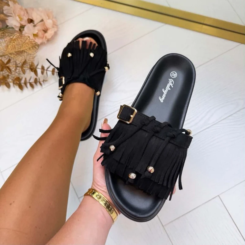 *SALE* INDY SLIPPER HY51062 - BLACK