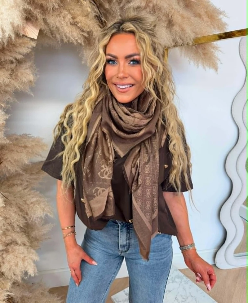 GUESS LINDSEY JACQUD KEFIAH SCARF AW5526VIS03 - BNL