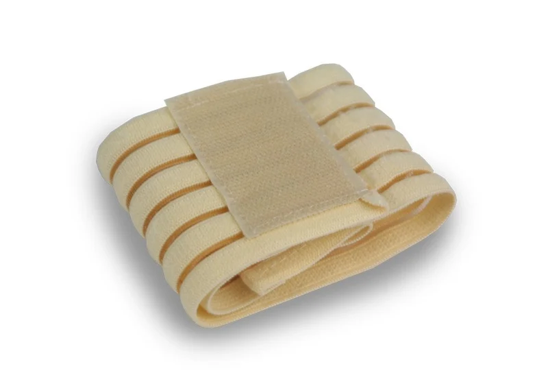 Elastische bandage met klittenband voor pols