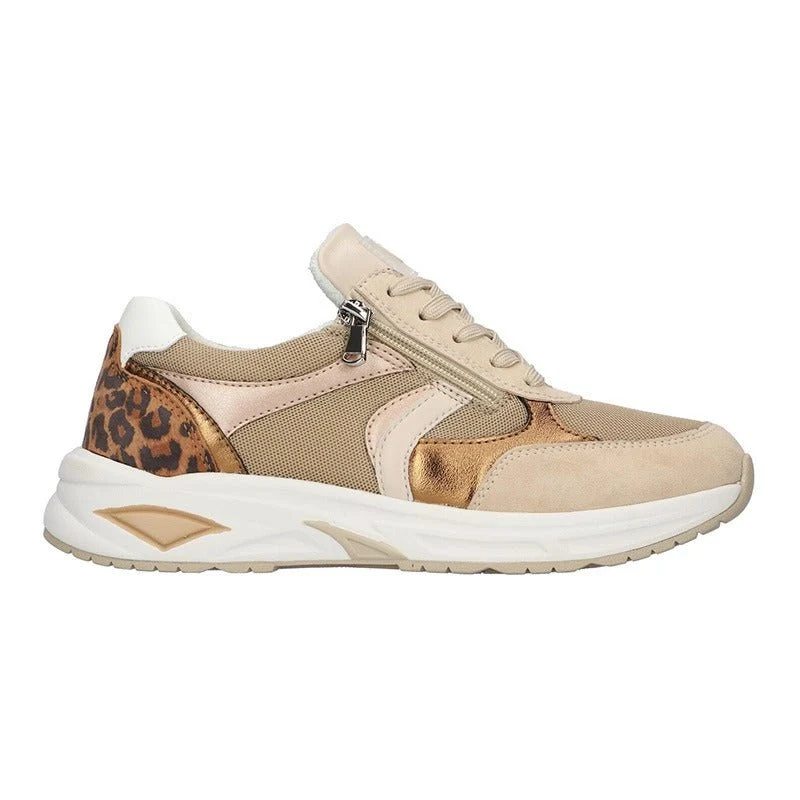 Waldläufer damessneaker - Beige/Leopard