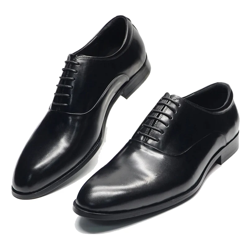 Klassieke lederen heren Oxford-kledingschoenen