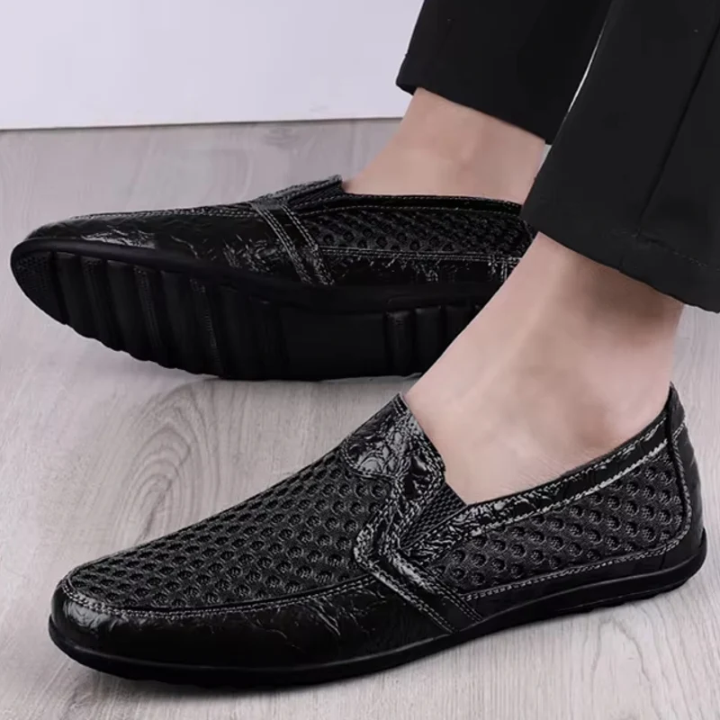 Mode zachte mannelijke outdoor loafers