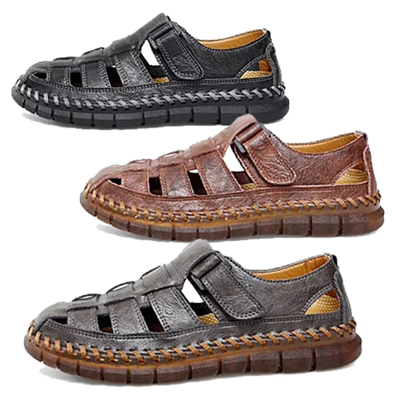 Slip On Split Leather Schoenen Heren Flats