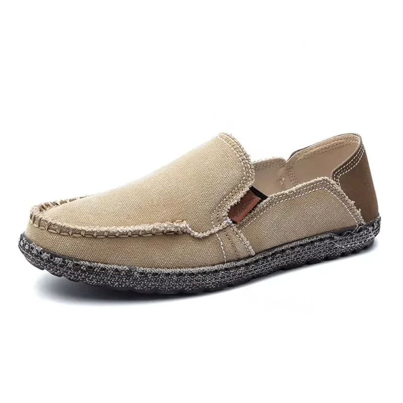 Canvas Loafers Ademende Heren Platte Luie Schoenen