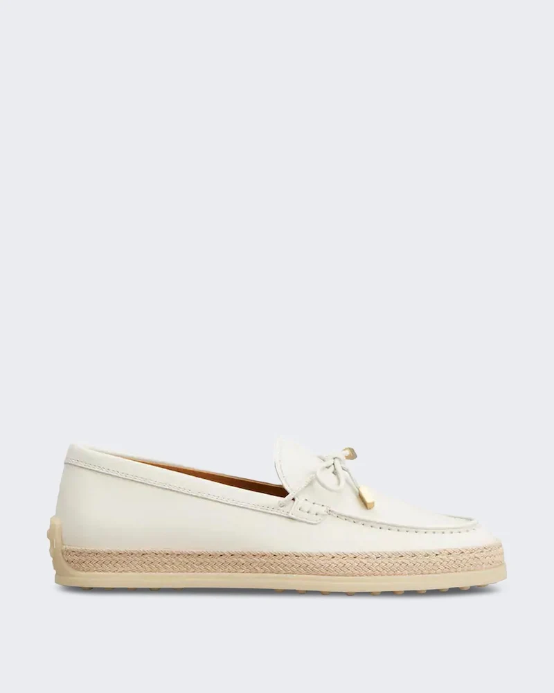 Tods Dames Gomma Rafia 92K Laccetto Termi loafers