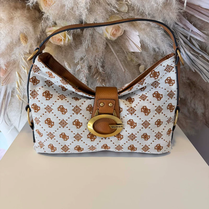 GUESS CAMDEN SHOULDER BAG JB930818 - COGNAC LOGO