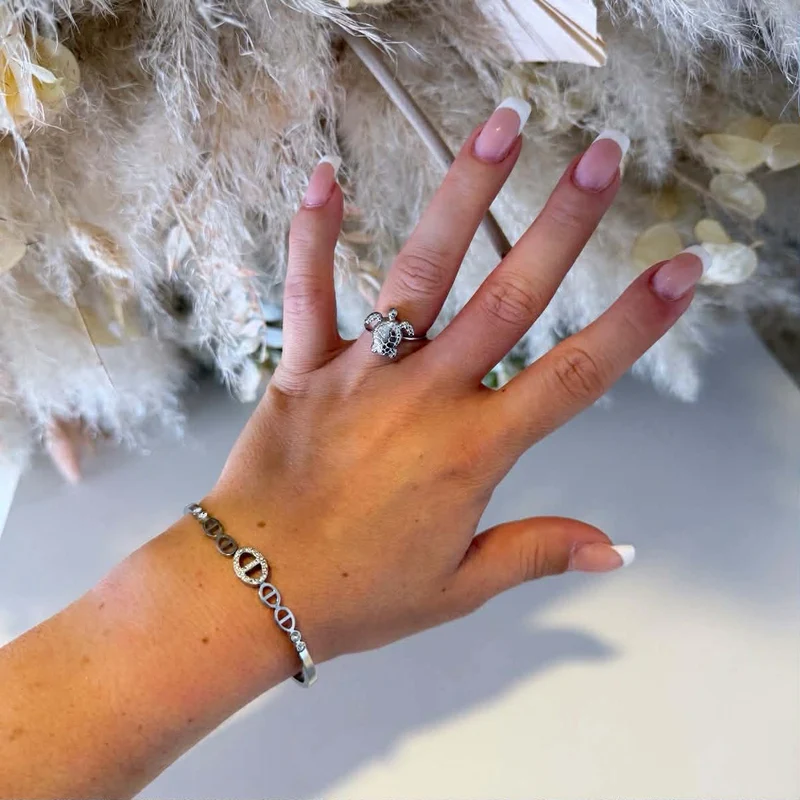 TURTLE RING JZ246 - SILVER