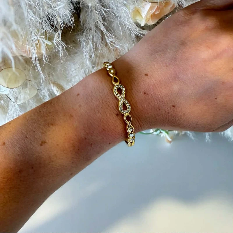 INFINITY BRACELET SZ067 - GOLD