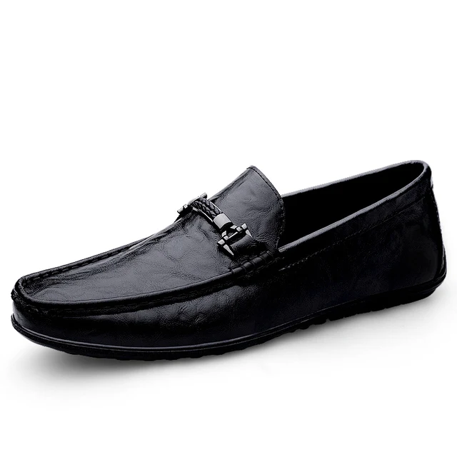 Comfortabele zwarte loafers voor heren – Echt leer, Australië