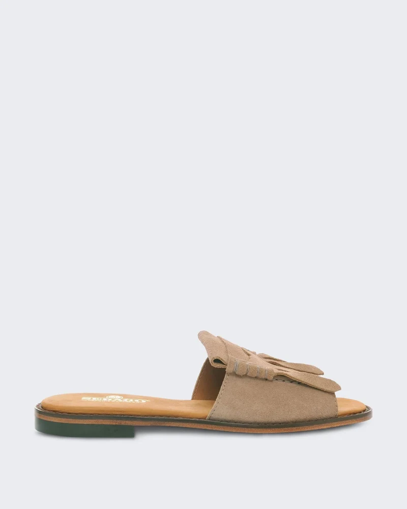Dames Slide Fringes Woman
