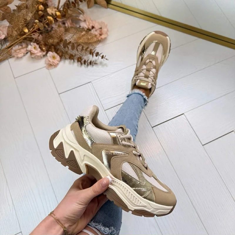 STEVE MADDEN AMPLE SNEAKER 9822 - LIGHT BRONZE