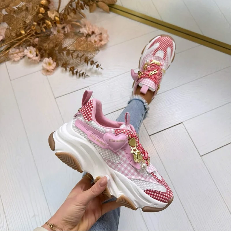 STEVE MADDEN POSSESSION-**G** SNEAKER - LT PNK/WHT
