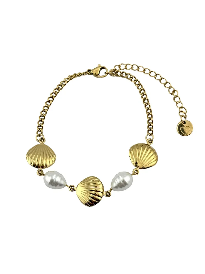 PAREL SCHELP BRACELET 674 - GOLD