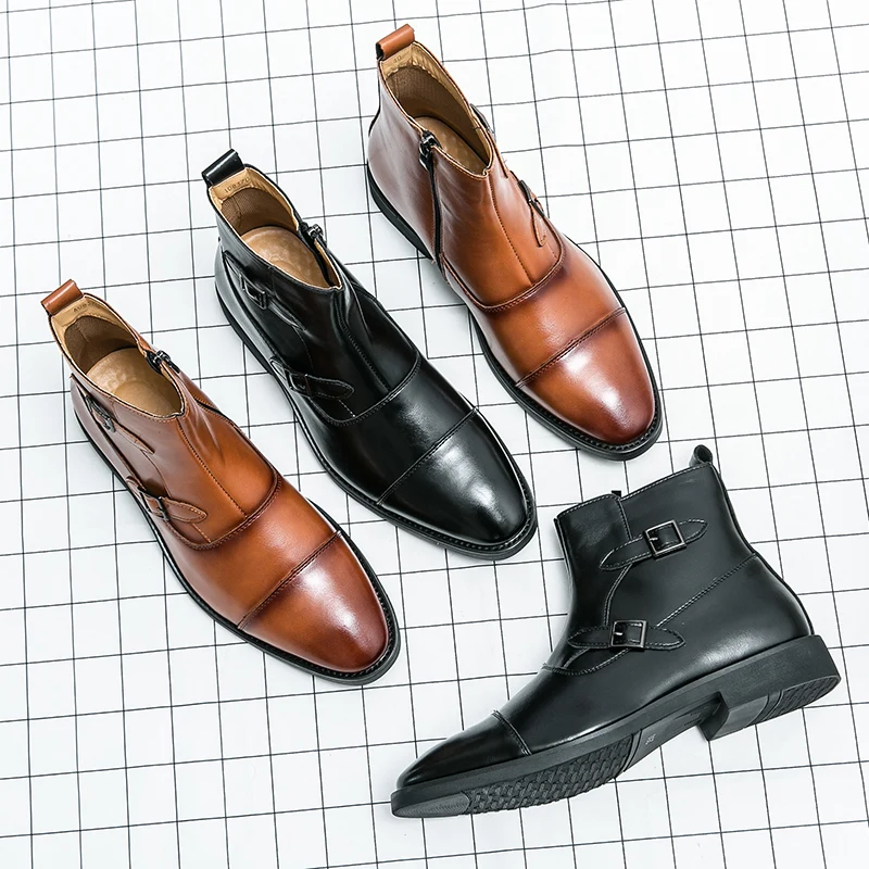 Heren schoenen enkellaarzen