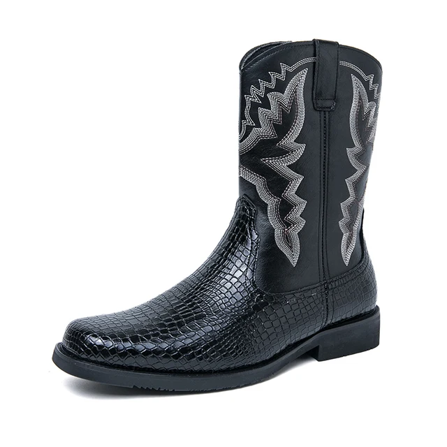 Winterlaarzen met krokodillenmotief voor heren