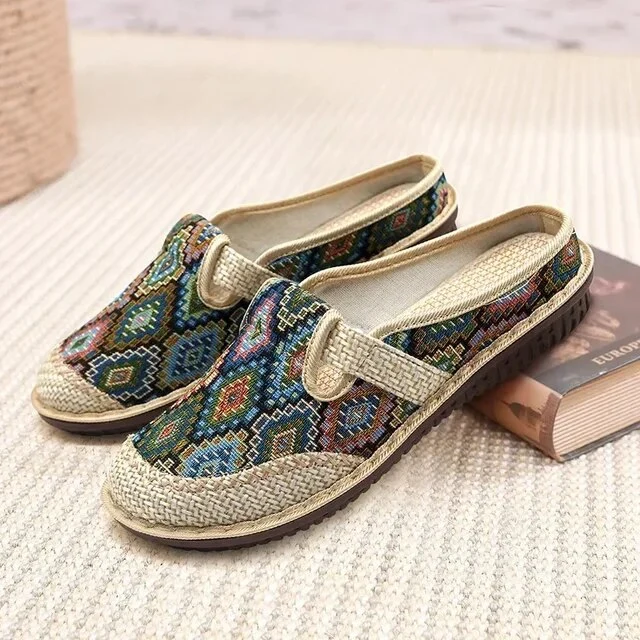 Damesschoenen Etnische casual pantoffels