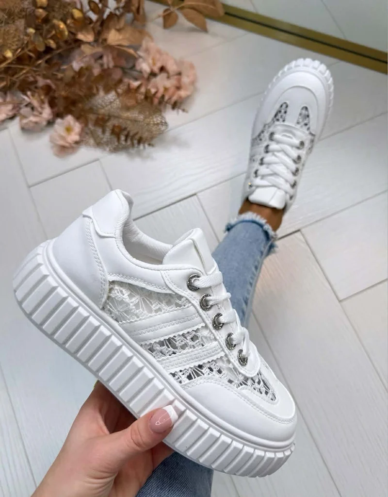 *SALE* BALI LACE SNEAKER LS-700 - WHITE