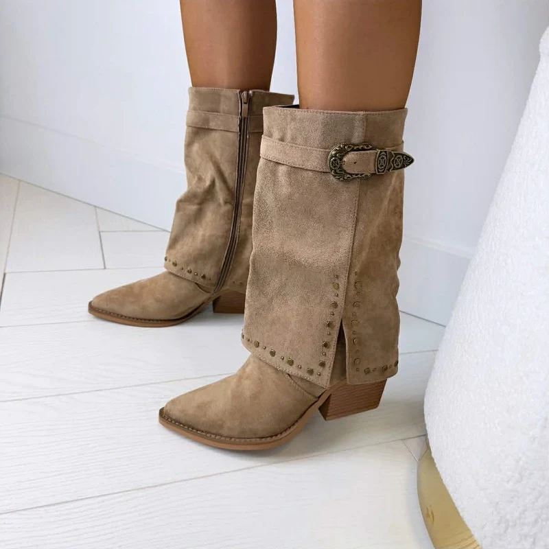 SUEDINE SLEEVE STUDS LAARS DES8019 - KHAKI