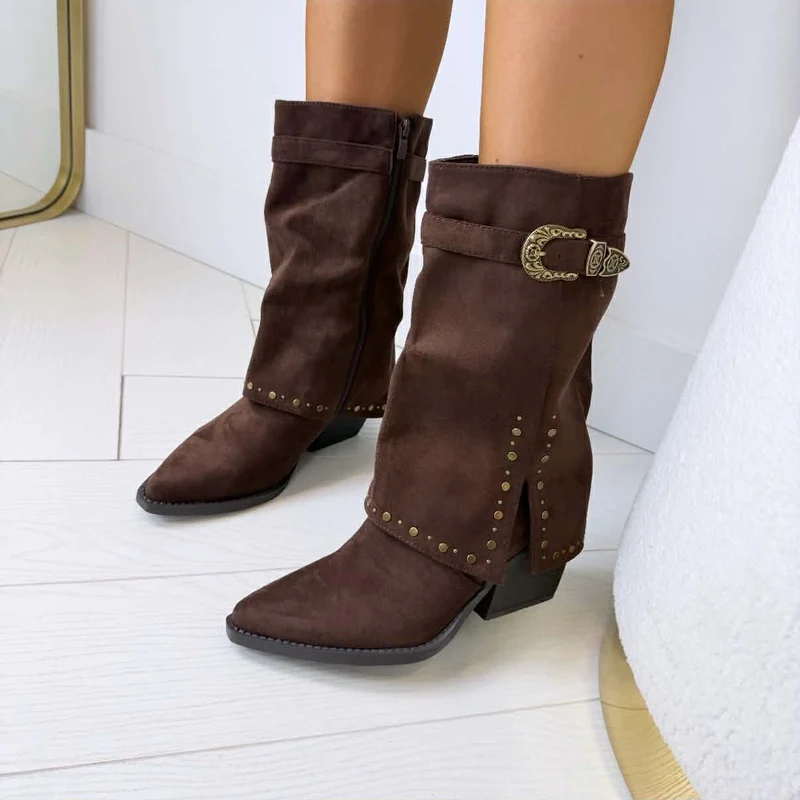 SUEDINE SLEEVE STUDS LAARS DES8019 - BROWN