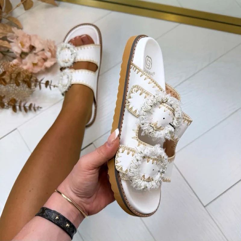 *SALE* DEBBY SLIPPER GH-88-78 - WHITE