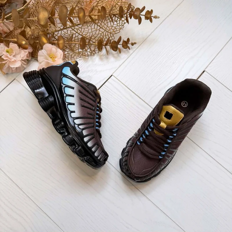 **KIDS** NICKY SNEAKER F-1008 - BROWN/BLUE