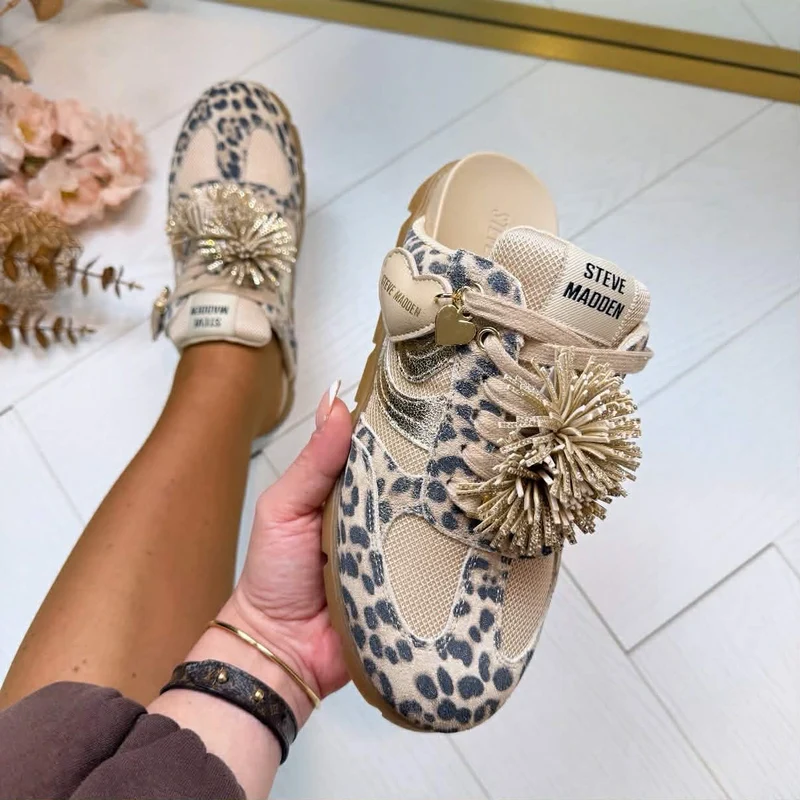 STEVE MADDEN BESPOKE INSTAP SNEAKER 5474 - LEOPARD SUEDE