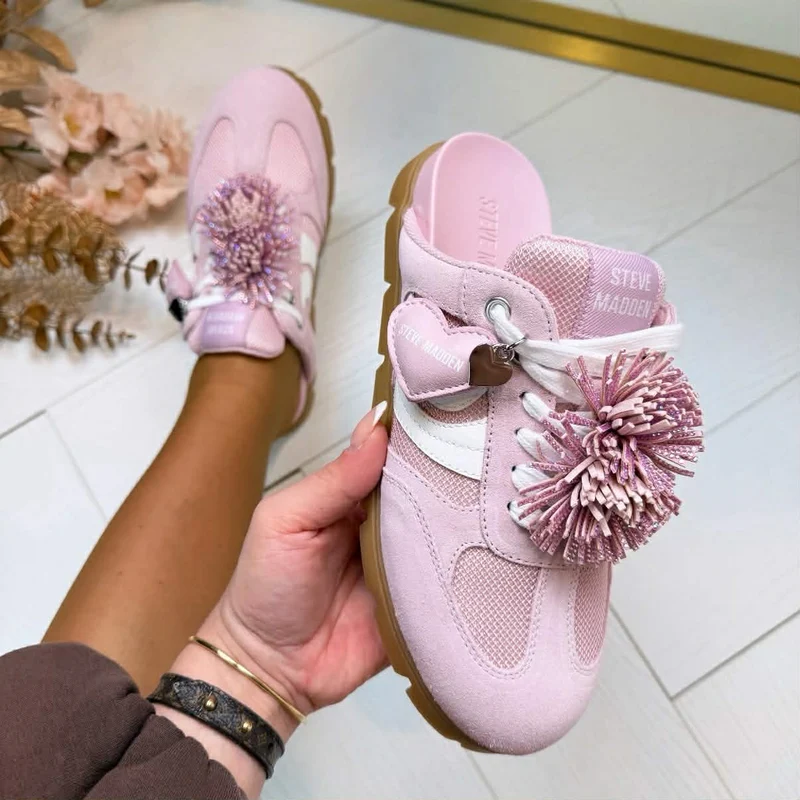 *SALE* STEVE MADDEN BESPOKE INSTAP SNEAKER 5474 - BB PINK SUEDE