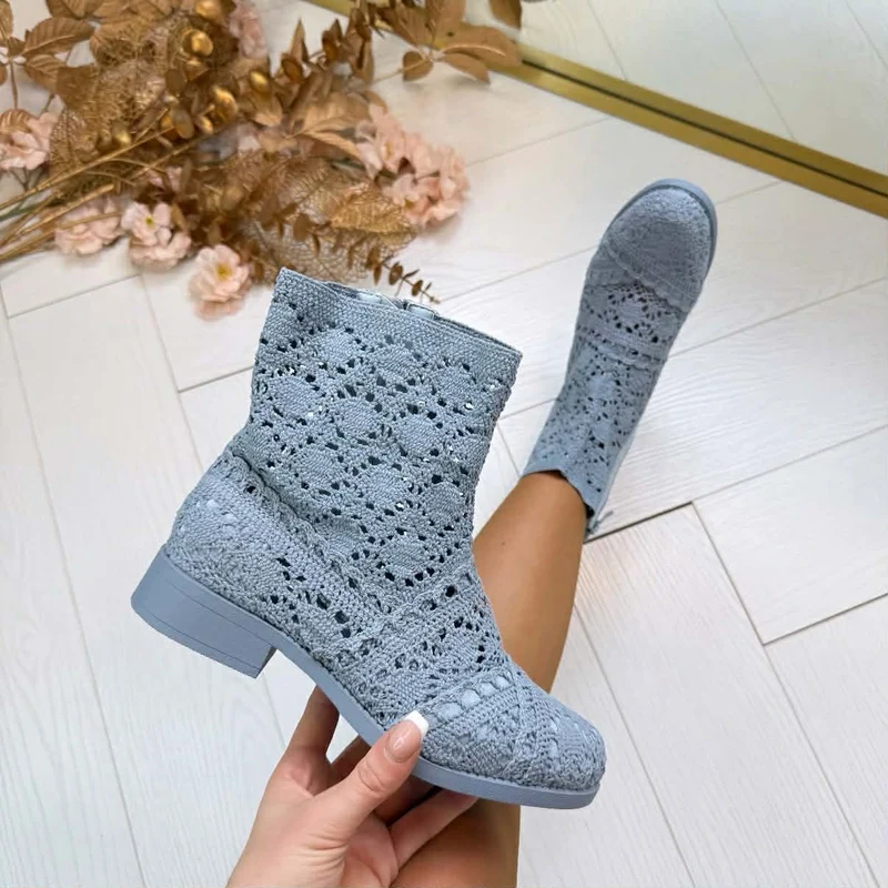 *SALE* WOVEN BOOT XJ-1000 - BLUE