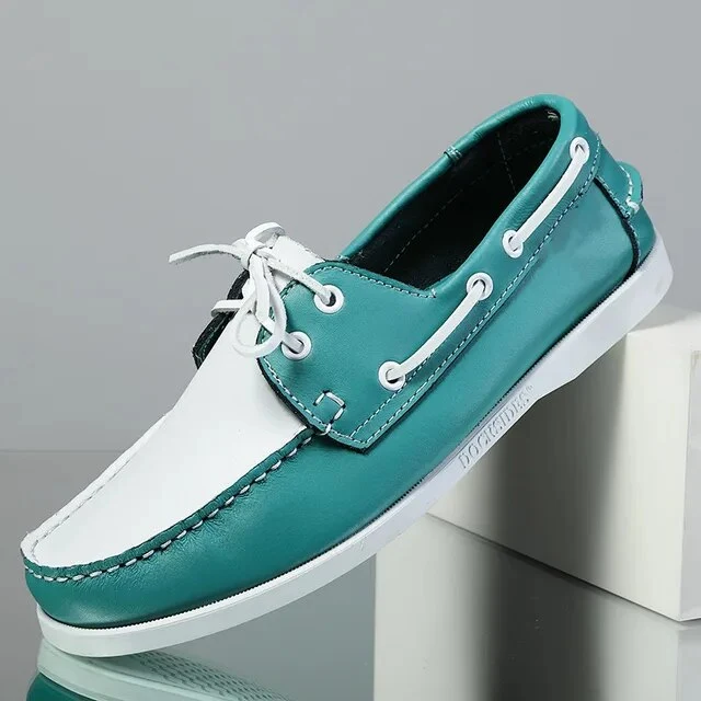 Leren bootschoenen heren