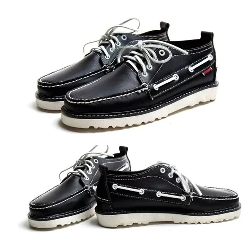 Zwarte bootschoenen voor heren