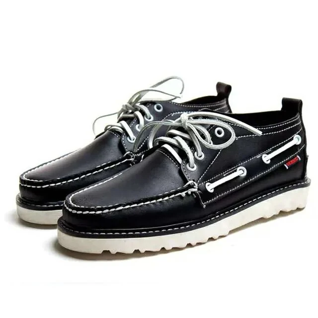 Zwarte bootschoenen voor heren