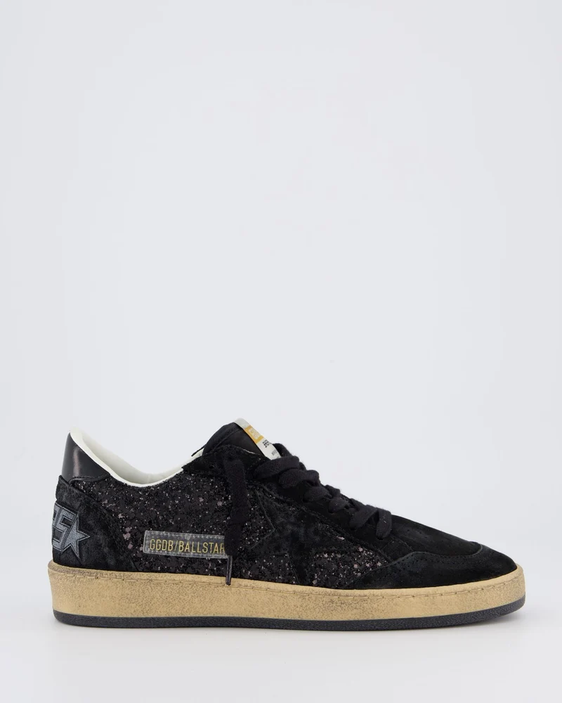 Golden Goose Dames Ballstar Sneaker Zwart/Glitter