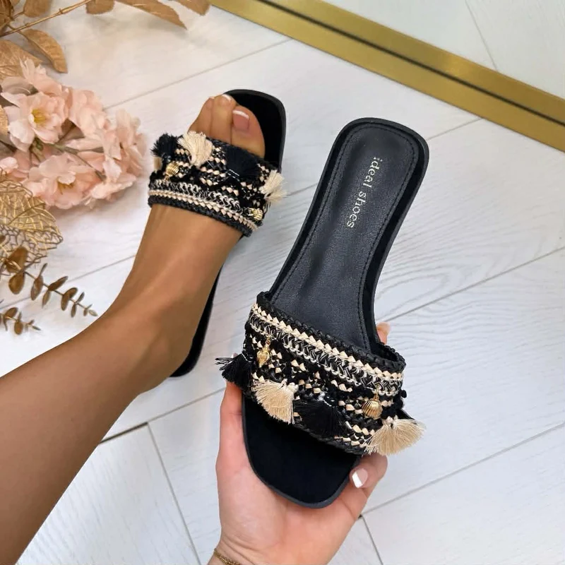 *SALE* FRANY SLIPPER 1525 - BLACK