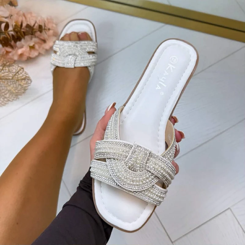 *SALE* PRINSES SLIPPER GH6-005 - WHITE