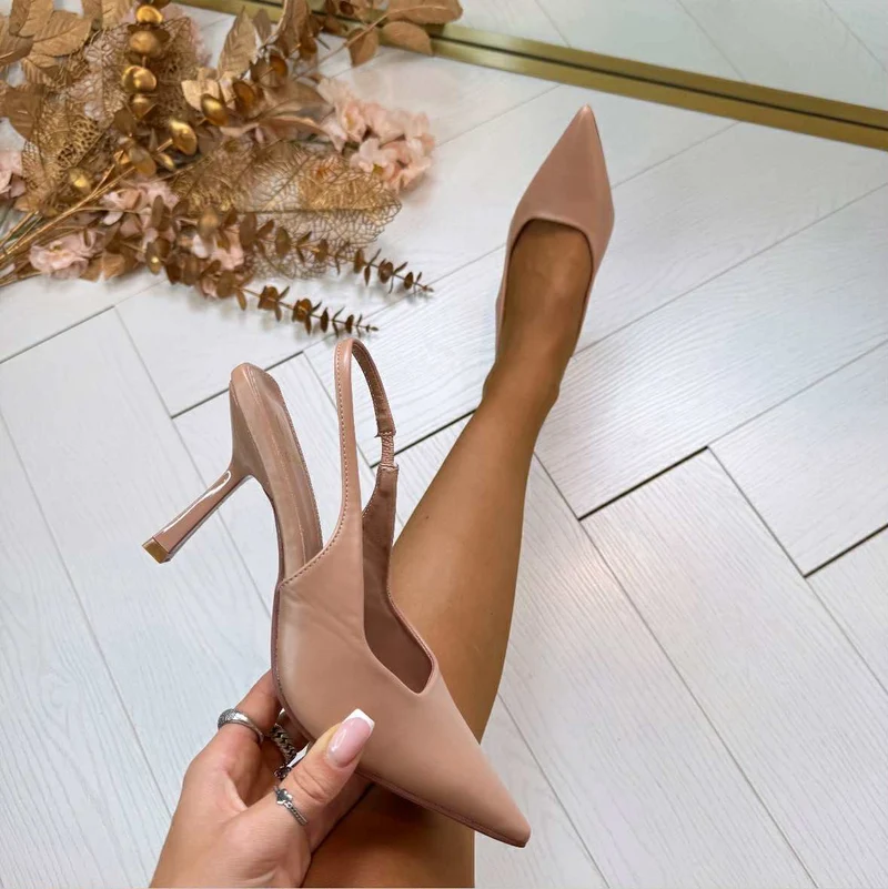 *SALE* PRETTY HEEL SQC-42 - NUDE