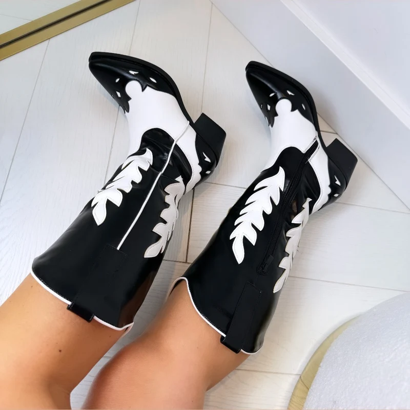 *SALE* WESTERN BESTSELLER LAARS DES671 - BLACK/WHITE