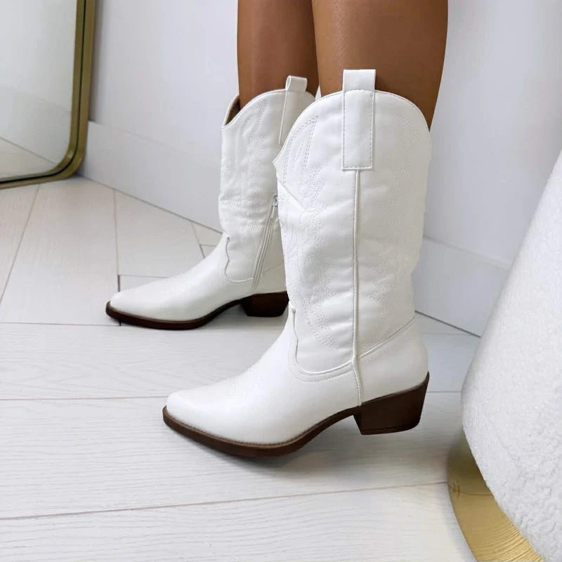 *SALE* LEATHER LOOK LAARS 301-A32 - WHITE/P