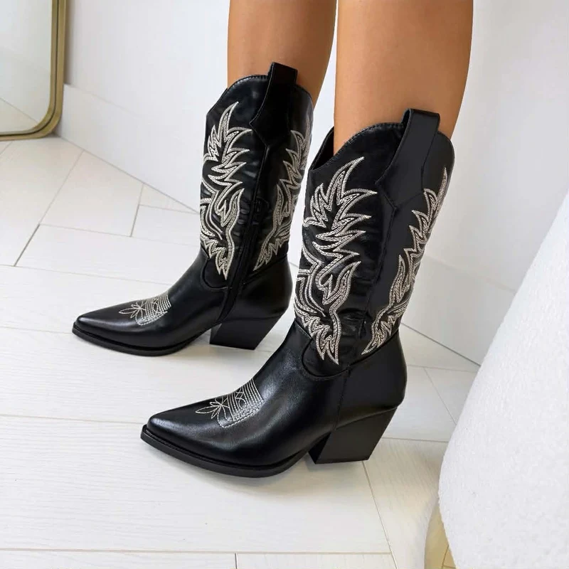 BESTSELLER COWBOY LAARS DES953 - BLACK/PU