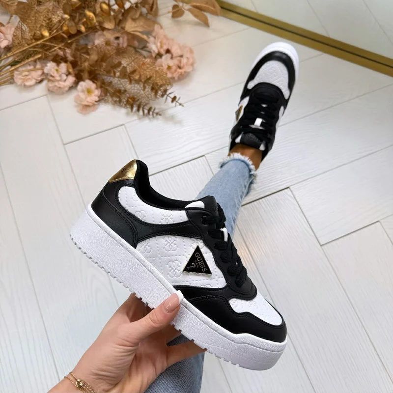 GUESS ALLOVER LOGO SNEAKER FLJMI6FAL12 - BLKBR