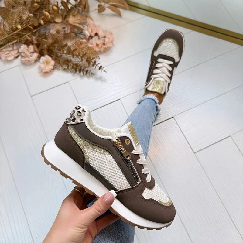 *SALE* ZIP SNEAKER BO-908 - BROWN