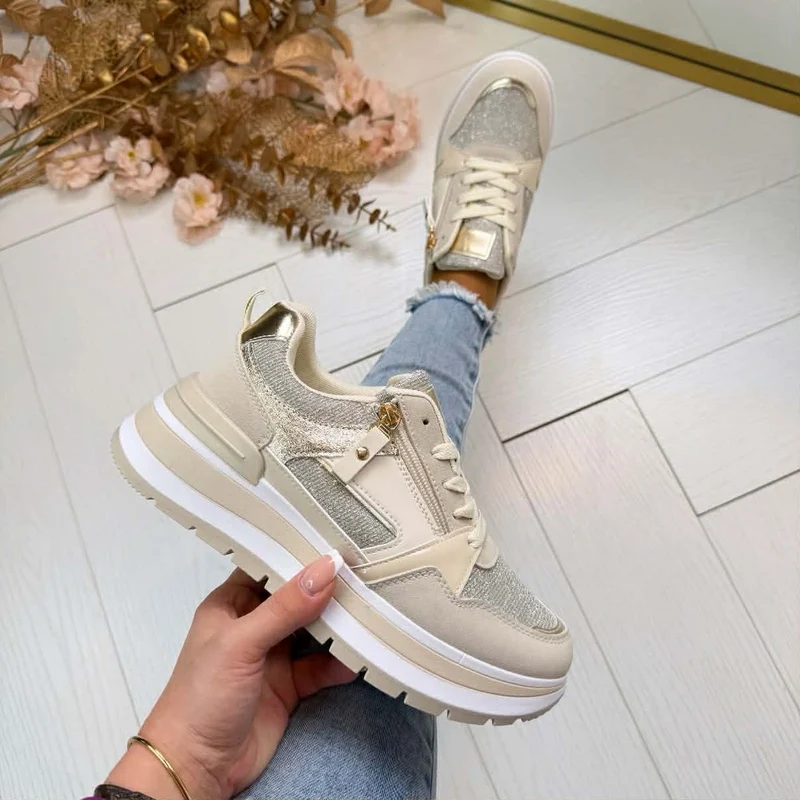 *SALE* BESTELLER SPARK SNEAKER YY118 - BEIGE