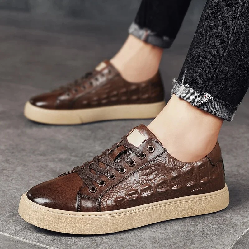 Mode retro lederen kledingschoenen heren Oxford schoenen