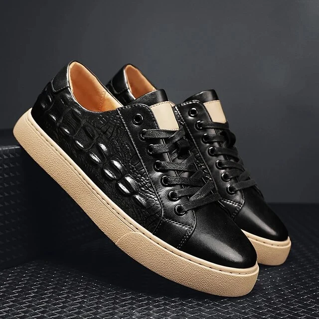 Mode retro lederen kledingschoenen heren Oxford schoenen