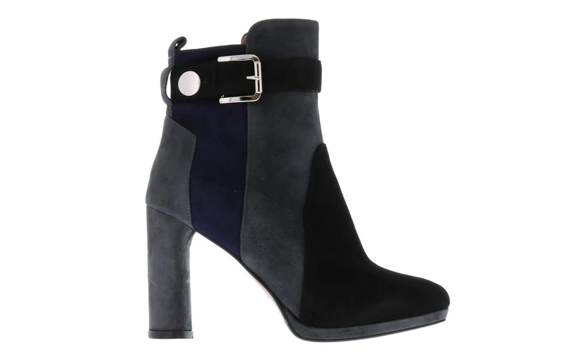 Albano Dames Bi-Color Strap 9CM enkellaarsjes