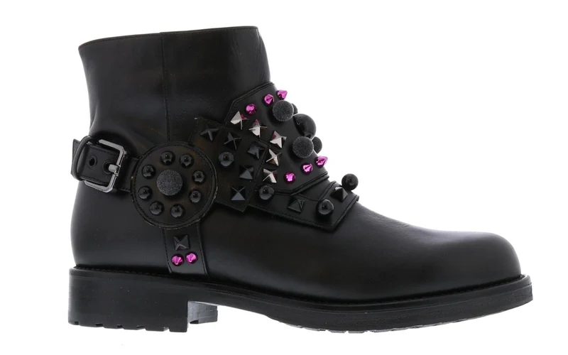 Albano Dames Harness Bi-Color Stud enkellaarsjes