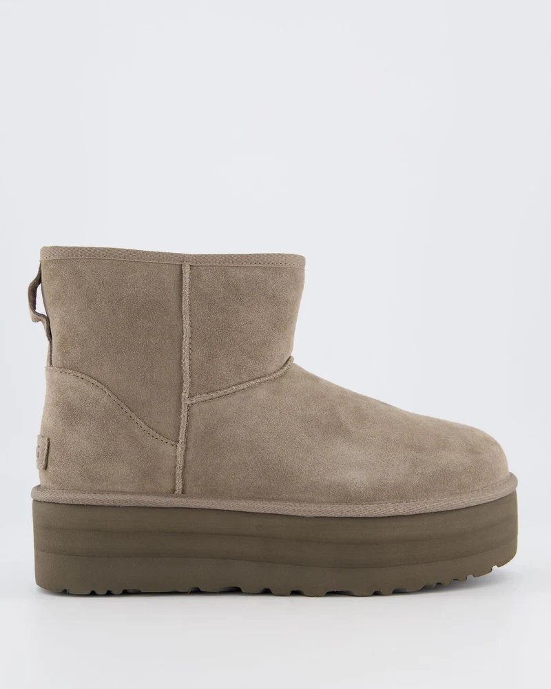 UGG Dames Mini Platform Smoke Plume enkellaarsjes