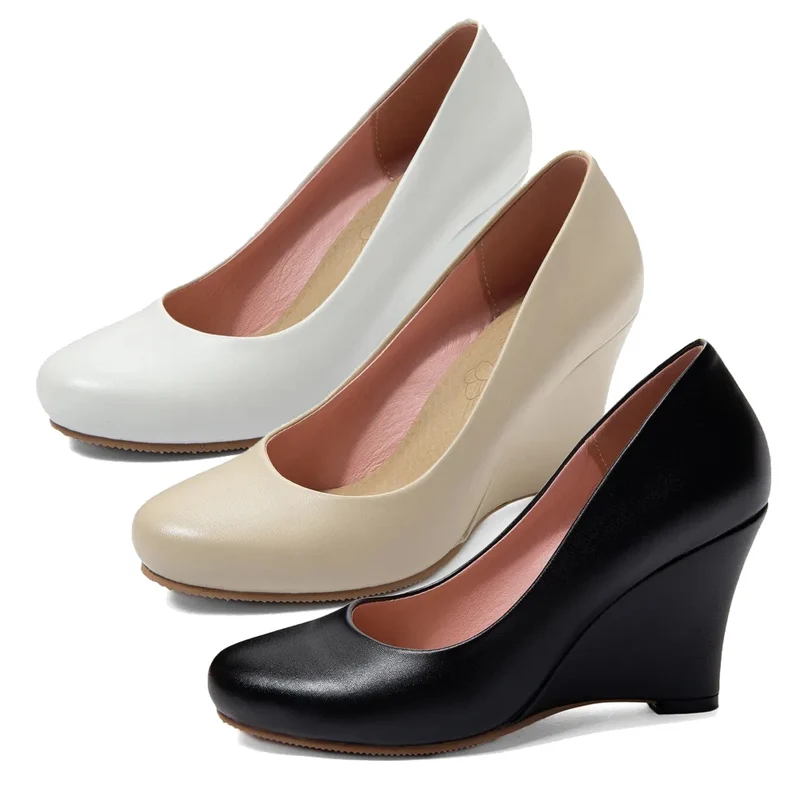 Elegante sleehakken Lente casual witte naaktpumps