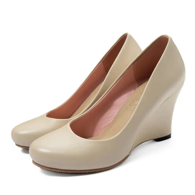 Elegante sleehakken Lente casual witte naaktpumps
